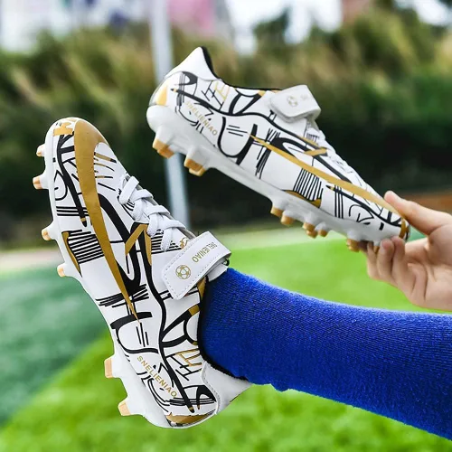 Miniatura 7 de Gokzssoll NiberSeries - Zapatos de fútbol para niños pequeños y grandes ligeros duraderos antideslizantes para fútbol exteriores rendimiento firmes