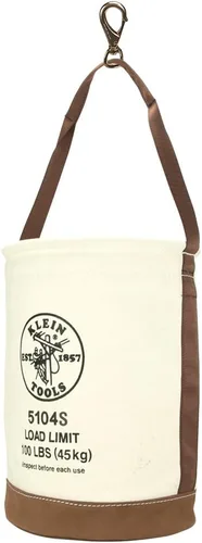 Miniatura 4 de Klein Tools 5104 bolsa de trabajo con puntos de conexión, de lona con fondo de piel.