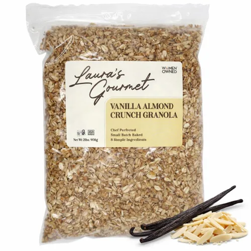 Miniatura 16 de Laura's Gourmet Granola AppleLicious Crunch, 12 oz - 3 packs, Gluten-Free Oats, Vegan, Dairy & Soy Free Snack, Organic Agave, Cinnamon Diced Apples