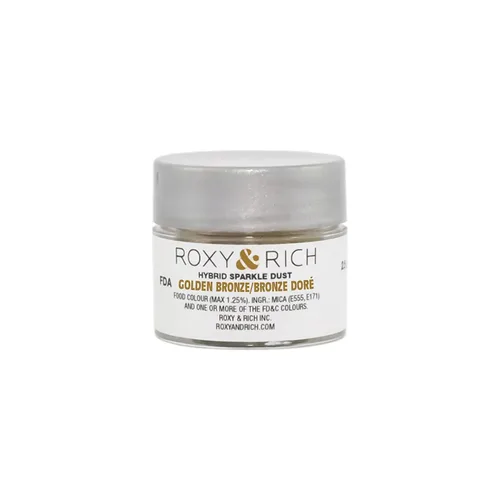 Miniatura 25 de Roxy & Rich Hybrid Sparkle Powder - Colorante para alimentos, 0.09 onzas (0.09 oz), color rosa amatista