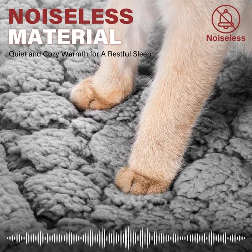 Miniatura 4 de Mora Pets Cama Autocalentable para Gatos, Almohadilla Autocalentable para Mascotas con Refuerzo y Espuma, Funda Extraíble Lavable, Antideslizante