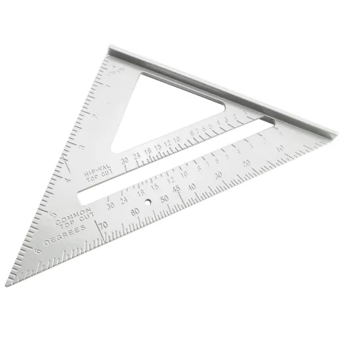Miniatura 4 de TAODAN 7 pulgadas de aluminio Rafter ángulo cuadrado marco medición carpintero herramienta de diseño