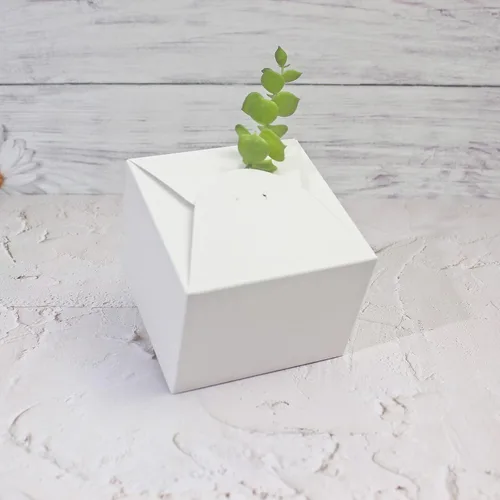 Miniatura 6 de WEWILUCK Pequeña caja de regalo blanca, 10 cajas de regalo bonitas con tapas a granel para bodas, propuestas de dama de honor, cumpleaños, fiestas