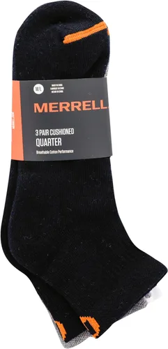 Miniatura 2 de Merrell Calcetines de algodón acolchados para hombre y mujer, paquete de 3 pares, unisex, zonas de confort de malla transpirable