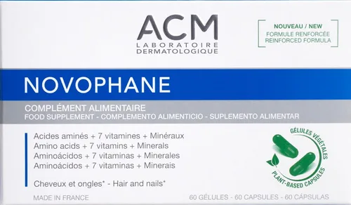 Miniatura 7 de ACM Laboratoire Novophane Caps Anti Hair Loss Alopecia Treatment Nails Fragility Skin Capital