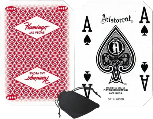 Miniatura 28 de Cyber-Deals Authentic Las Vegas Casino Table-Played Playing Cards – 52 Cards Each, No Jokers – Variety of Casinos & Colors Aliante - White/Blue