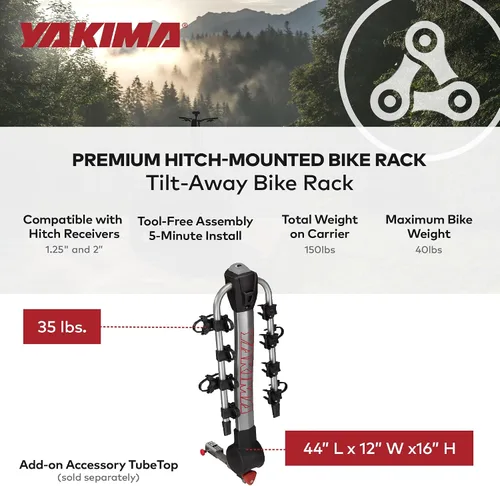 Miniatura 4 de Yakima Products RidgeBack Soporte para Transporte de Bicicletas en Enganche