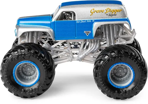 Miniatura 5 de Monster Jam Grave Digger vs Son-Uva Digger Monster Truck Duo Pack- True Metal a escala 1:64 fundido a presión con pintura y cuerpo originales