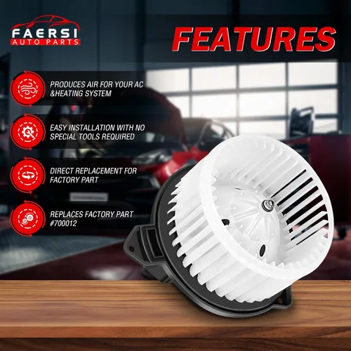 Miniatura 2 de FAERSI Motor soplador de plástico ABS con jaula de ventilador compatible con Dodge Ram 1500 2002-2008, Dodge Ram 2500 3500 2003-2009, Dodge Ram 4500