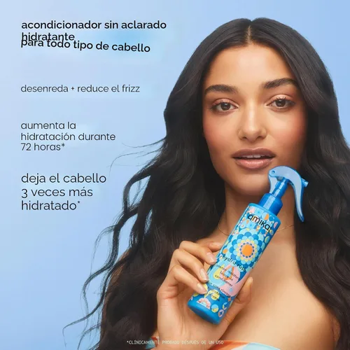 Miniatura 2 de amika Hydro Rush Intense Moisture Leave-In Conditioner with Hyaluronic Acid