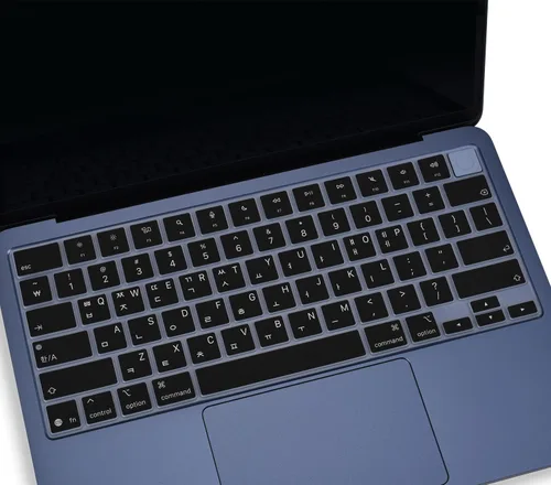 Miniatura 15 de Funda de teclado coreano para Apple MacBook Air 2025 2024 2023 con chip M4 M3 M2 de 15.3 pulgadas A3241 A3114 A2941, MacBook Air de 13.6 pulgadas