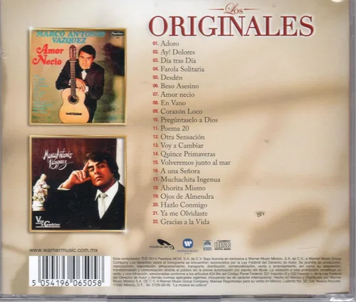 Miniatura 2 de MARCO ANTONIO VAZQUEZ VOL.2 (EDICION LIMITADA) 2 EN 1 "LOS ORIGINALES PEERLESS,EL RESCATE DE LA BUENA MUSICA.