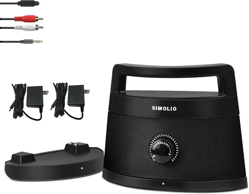 SIMOLIO Altavoces inalámbricos 621D Plus para TV para personas mayores, altavoces de TV Bluetooth para personas con problemas auditivos, ancianos, 3