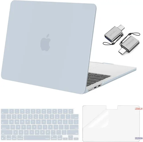 Miniatura 30 de Mosiso Funda para MacBook Air de 13 y 13.6 pulgadas, 2024, 2023 y 2022, M3 A3113, M2 A2681, Touch ID, carcasa rígida, cubierta de teclado, protector