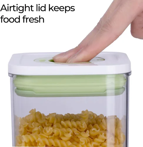 Miniatura 2 de linoroso Recipientes herméticos de almacenamiento de alimentos con tapas de grabación de tiempo, recipientes de almacenamiento de plástico apilables