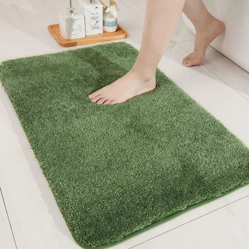 Miniatura 19 de COSY HOMEER Alfombras extra gruesas para el baño, tapetes de baño antideslizantes, tapete de felpa suave, peludo y 100% micro poliéster, tapete