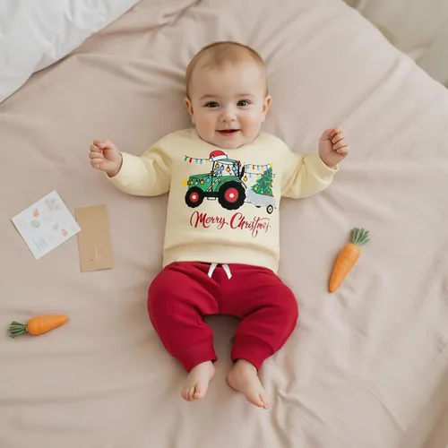 Miniatura 142 de Conjunto de camisa larga y divertida para bebé niño y niña, ropa de primera Navidad, 6, 12, 18, 24 meses, 2T