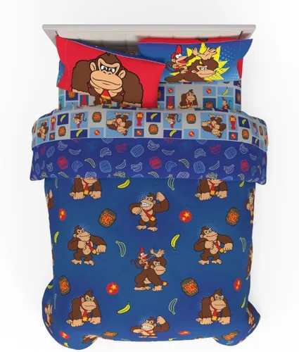 Miniatura 35 de Franco - Juego de ropa de cama para niños, edredón y sábanas supersuaves con funda de almohada, 5 piezas, tamaño individual, Jurassic World, 6A1348