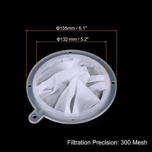 Miniatura 2 de PATIKIL Colador de filtro de alimentos de 6.1 pulgadas de diámetro exterior, 300 filtros de malla para cocina, coladores de malla fina para jugo