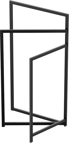 Miniatura 4 de Gatco Toallero independiente 1520MX para toallas de baño, diseño moderno de brazo abierto (acabado negro mate)