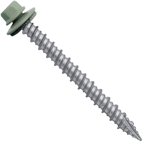 Miniatura 70 de Brite - Tornillos para techos de metal blanco (10 x 2 unidades), cabezal de arandela hexagonal, arranque automático/roscado, arandela EPDM, 3 x 250