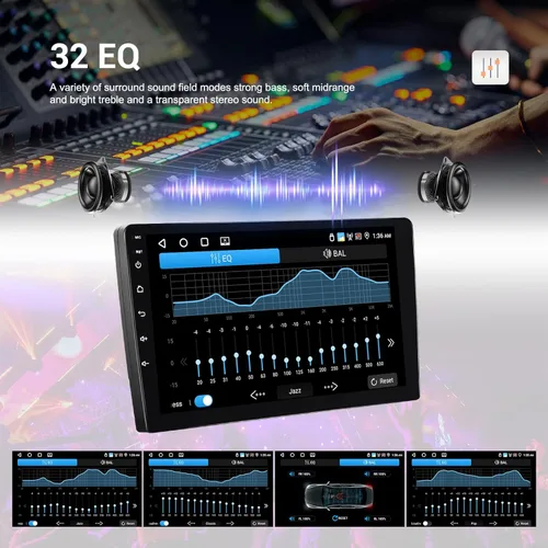 Miniatura 9 de 4G+64G Radio de coche estéreo para Ford Expedition 2007-2014 con CarPlay inalámbrico Android Auto 9 "Pantalla táctil Radio Android 13 Estéreo