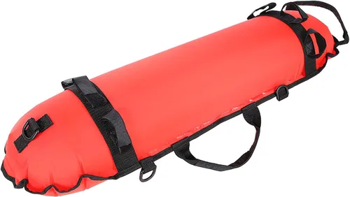Miniatura 2 de Tbest Bandera flotante de buceo para esnórquel, flotador inflable, bola de boya inflable, bandera de buceo y bandera para buceo inflable