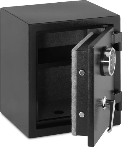 Miniatura 3 de Amazon Basics Caja fuerte de seguridad resistente al fuego con teclado electrónico programable, para asegurar objetos de valor y documentos