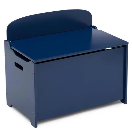 Miniatura 5 de Delta Children Juego de mesa y silla para niños (4 sillas incluidas), gris/azul y caja de juguetes de lujo MySize, certificado Greenguard Gold, azul