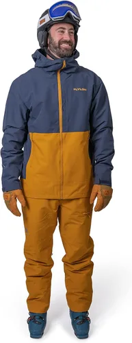Miniatura 2 de Flylow Chaqueta de patrulla para hombre, impermeable, transpirable, abrigo de esquí y snowboard