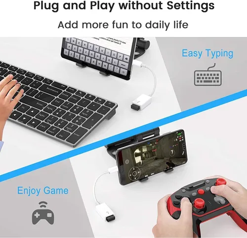 Miniatura 4 de Adaptador USB C a USB [2 unidades], tipo C macho a USB 3.0 hembra OTG Cable Thunderbolt3 a USB adaptador Conveter compatible con MacBook Pro/Air