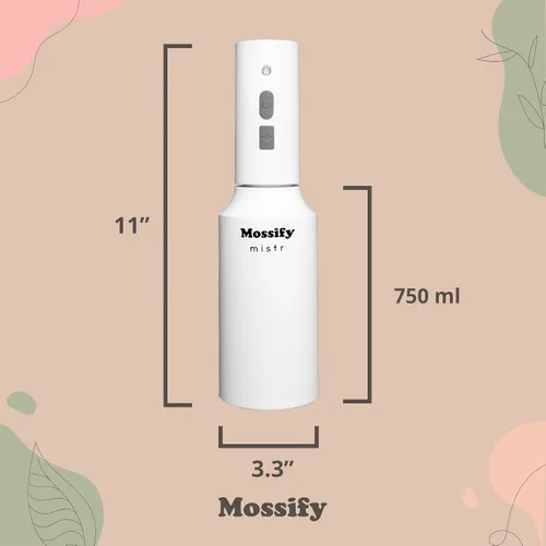 Miniatura 7 de Mossify Mistr Electric Plant Mister - Pulverizador a batería, botella de pulverización automática para plantas de interior, rociador ajustable