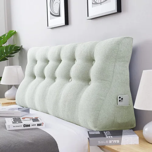 Miniatura 6 de Almohada de cuña elevada para cabecero de cama individual, cojín de apoyo para sentarse en la cama, respaldo de cama, almohada de lectura para sofá