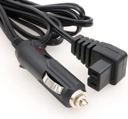 Miniatura 3 de Compresor portátil de ángulo recto de 12 V CC, mini refrigeradores de automóvil, cable de alimentación termoeléctrico universal para automóvil