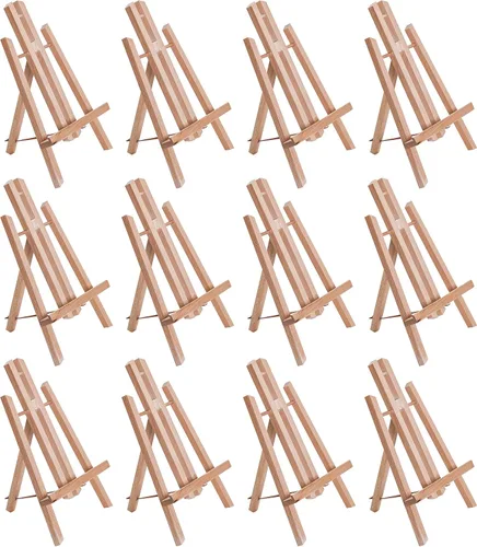 Miniatura 6 de US Art Supply Caballete con armazón en forma de A, para exhibir sobre la mesa, tamaño pequeño, 11 pulgadas de alto (1 cada uno)