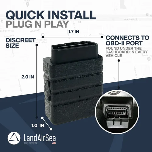 Miniatura 3 de LandAirSea Sync GPS Tracker - 8.95 por mes. Cobertura global completa. Seguimiento en tiempo real 4G LTE para vehículos, activos, flotas y ancianos.