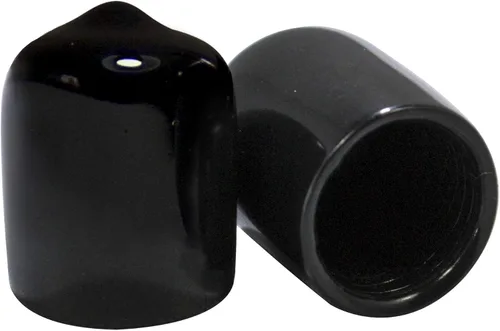 Miniatura 29 de Prescott Plastics Tapones de plástico flexibles de 1/2" (12.7 mm) de diámetro exterior, tapas redondas de tubo de metal negro, inserciones fuertes