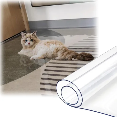Tapete para silla de oficina para suelos duros, 36 x 48 pulgadas, 48 x 63 pulgadas, 71 x 87 pulgadas, tapete transparente de fácil deslizamiento