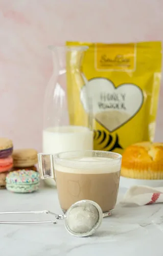 Miniatura 4 de SoulBee Honey Powder - Miel deshidratada como edulcorante natural para bebidas y comidas, baja en calorías y disolución fácil y rápida en líquidos