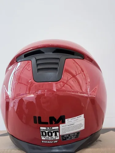 Miniatura 8 de ILM - Casco de motocicleta con Bluetooth modular, intercomunicación para 2-3 conductores, abatible, de cara completa, con doble visera, aprobado por