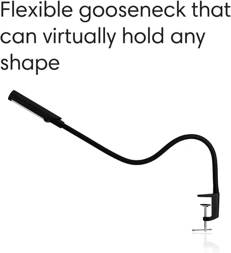 Miniatura 4 de Reliable UberLight Flex 3200TL - Luz de trabajo LED portátil con abrazadera, conexión USB, cuello de cisne flexible de 26.5 pulgadas, cabezal Negro