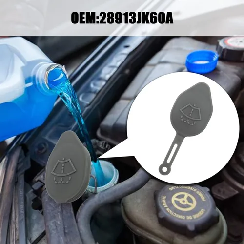 Miniatura 6 de Tapa de Botella del Tanque Depósito de Líquido Limpiaparabrisas 28913JK60A Compatible con Infiniti G37 Q60 Nissan 350Z 370Z