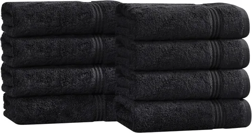 Superior - Juego de 8 toallas de mano de algodón egipcio, toallas básicas de secado rápido, toallas pequeñas absorbentes, faciales, spa, cocina,