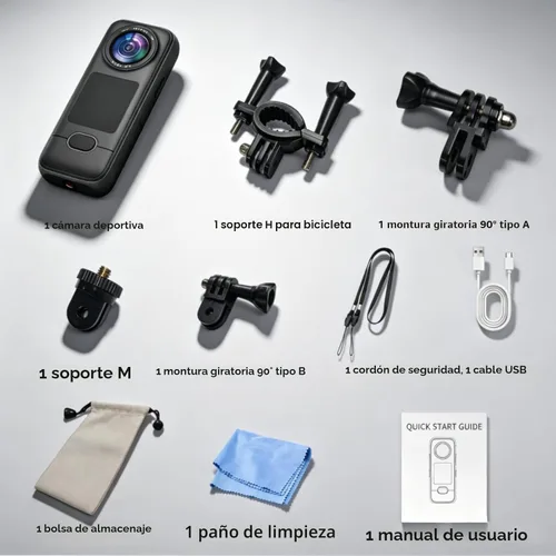 Miniatura 9 de Cámara de acción 4K, 3.5 horas de duración de la batería, grabación manos libres, cámara de vlogging portátil IPX6 impermeable con pantalla HD