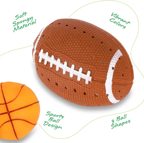 Miniatura 5 de ArtCreativity Juguetes de piscina para niños pequeños de 1 a 3 años, pelotas deportivas de agua, 3 diseños diferentes de pelotas de agua atléticas