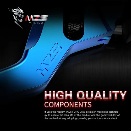 Miniatura 4 de LUO CNC palancas de embrague de freno Kawasaki ZX6R/636 2007-2016,Z750R 2011-2012,Z1000 2007-2016,Z1000SX/NINJA 1000/Tourer 2011-2016,ZX10R Azul