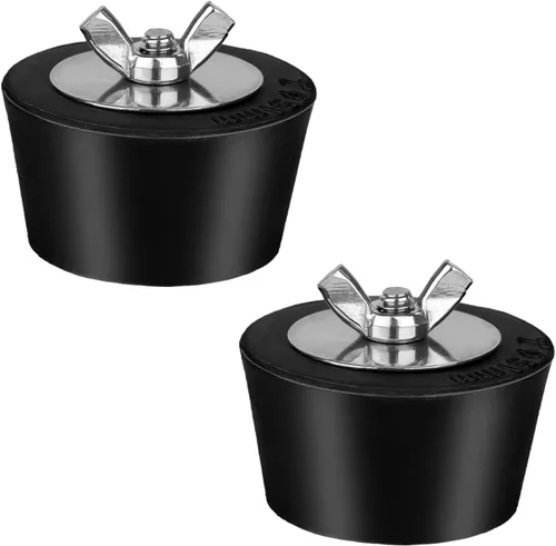 Miniatura 8 de 2 tapones de invierno para piscina de 1-1/2 pulgadas, expansión de invierno de PVC/tubos de acero con tornillo SS, pernos de acero inoxidable, goma