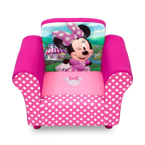 Miniatura 4 de Delta Children Juego de silla tapizada, madera, Minnie Mouse de Disney y juego de mesa y silla para niños (2 sillas incluidas), ideal para artes