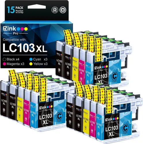 E-Z Ink Pro LC103 LC103XL Cartuchos de tinta compatibles de repuesto para Brother LC103 XL LC103XL LC101 LC103CL Cartuchos de tinta compatibles con