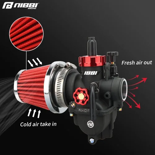 Miniatura 5 de NIBBI Filtro de aire universal para motocicleta, filtros de aire universales para motocross, 1.378 in, para motocross, pit bike, mini bicicleta